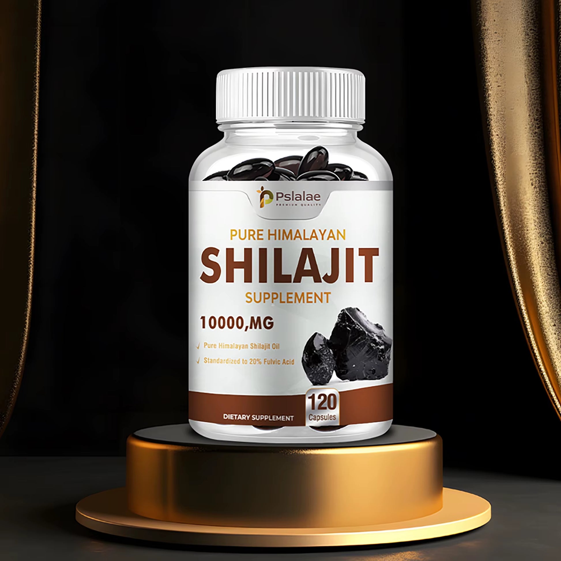 Shilajit Extract Capsules – 10:1 Concentrate for Energy, Focus, Immunity & Detox (120 Count)