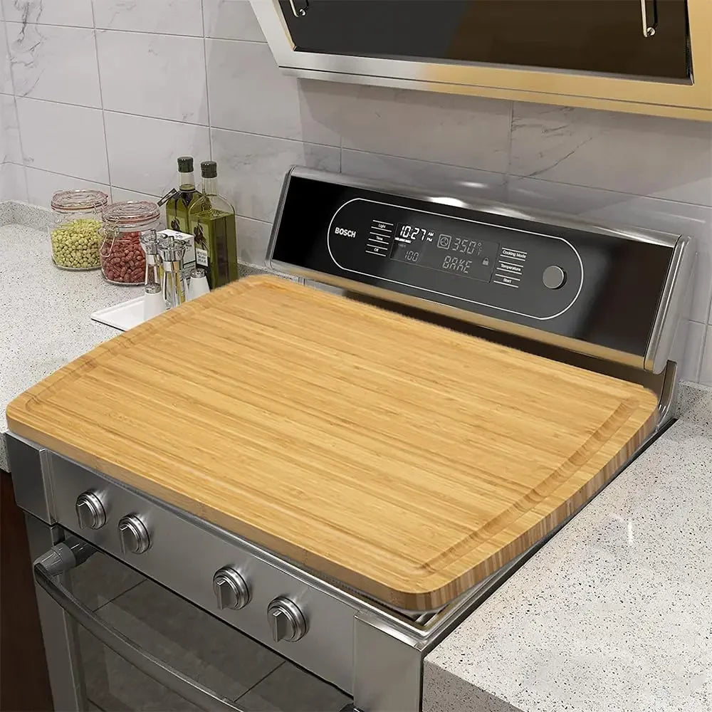 CounterCore XL – 30" x 20" Bamboo Stove Top & Sink Cover