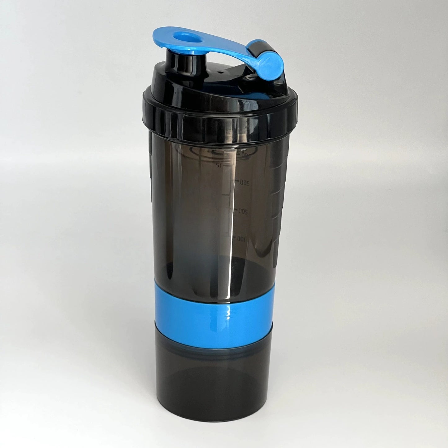 3-Layer 600ml Shaker Bottle – Mix, Store, & Sip with Zero Clumps