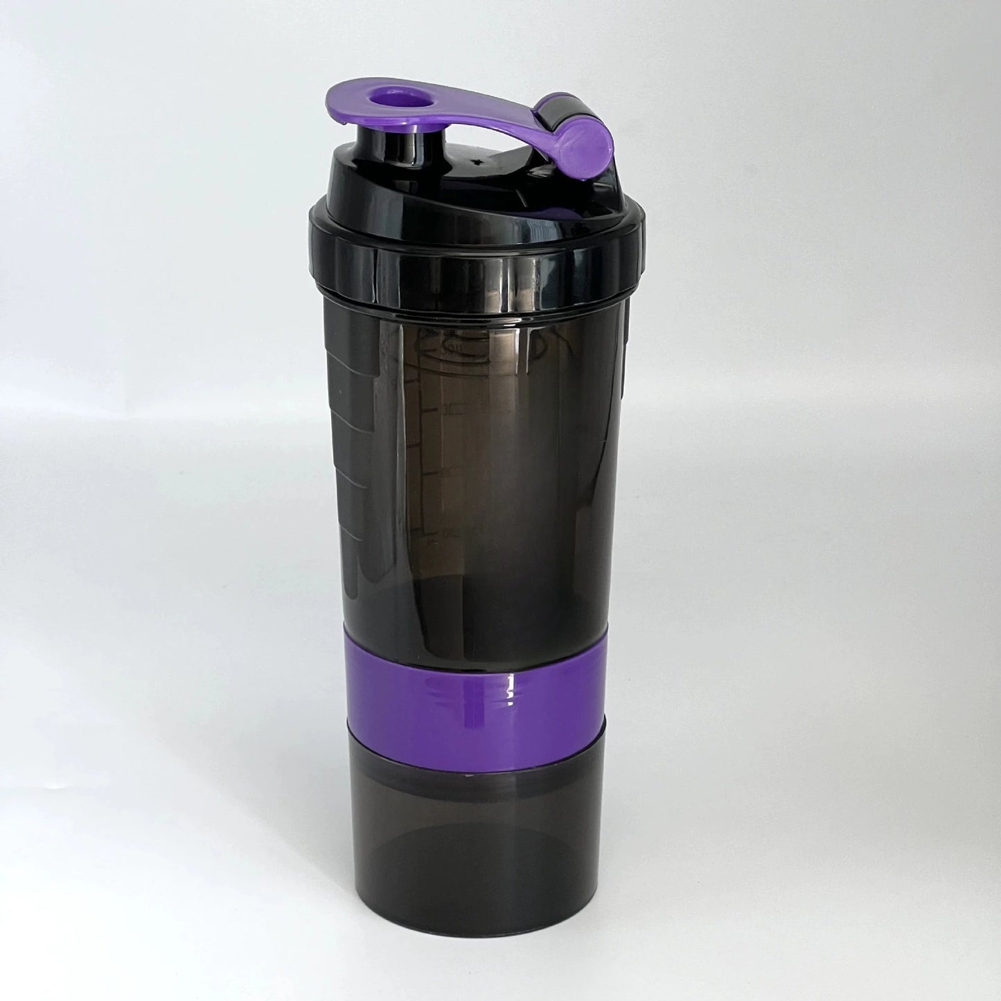 3-Layer 600ml Shaker Bottle – Mix, Store, & Sip with Zero Clumps