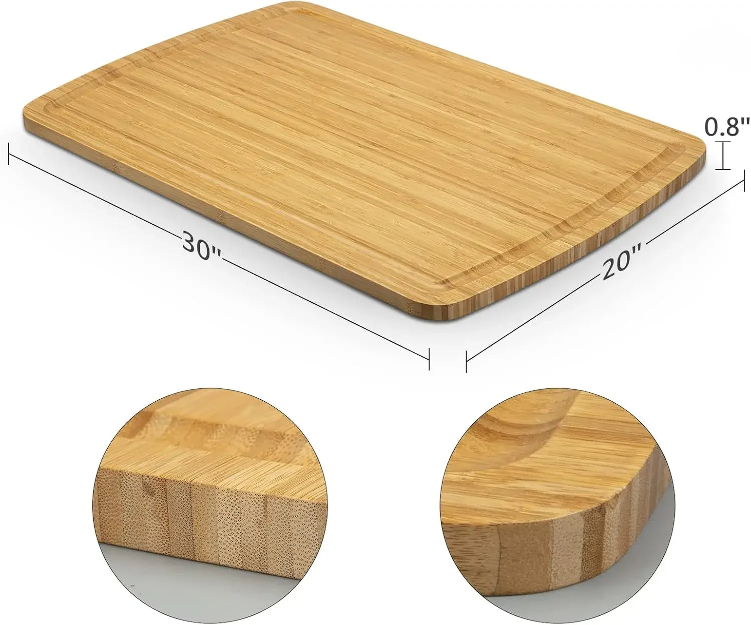 CounterCore XL – 30" x 20" Bamboo Stove Top & Sink Cover