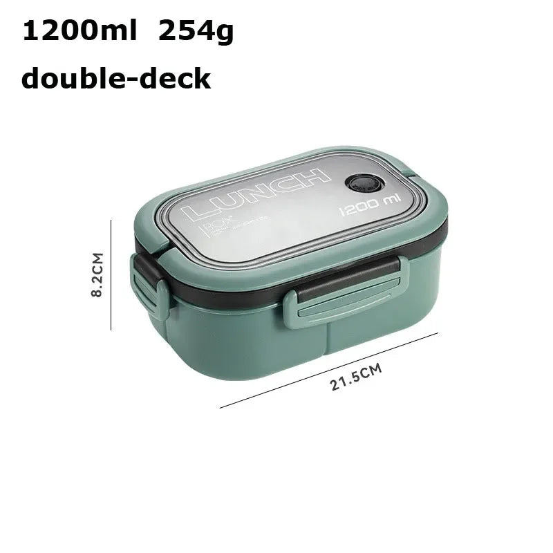 FuelPortion – 1000ml Leakproof Bento Box with Built-In Cutlery
