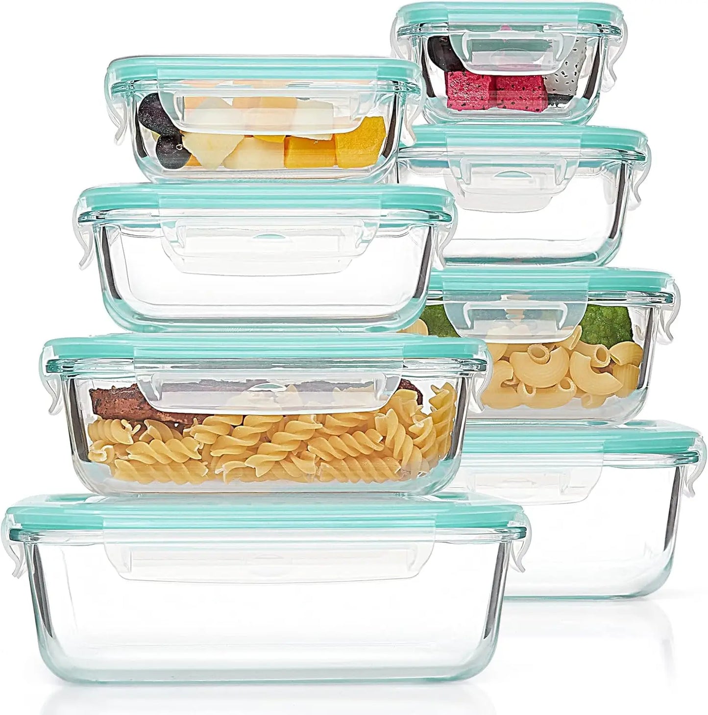 CoreGlass 8-Pack – Premium Glass Meal Prep Container Set