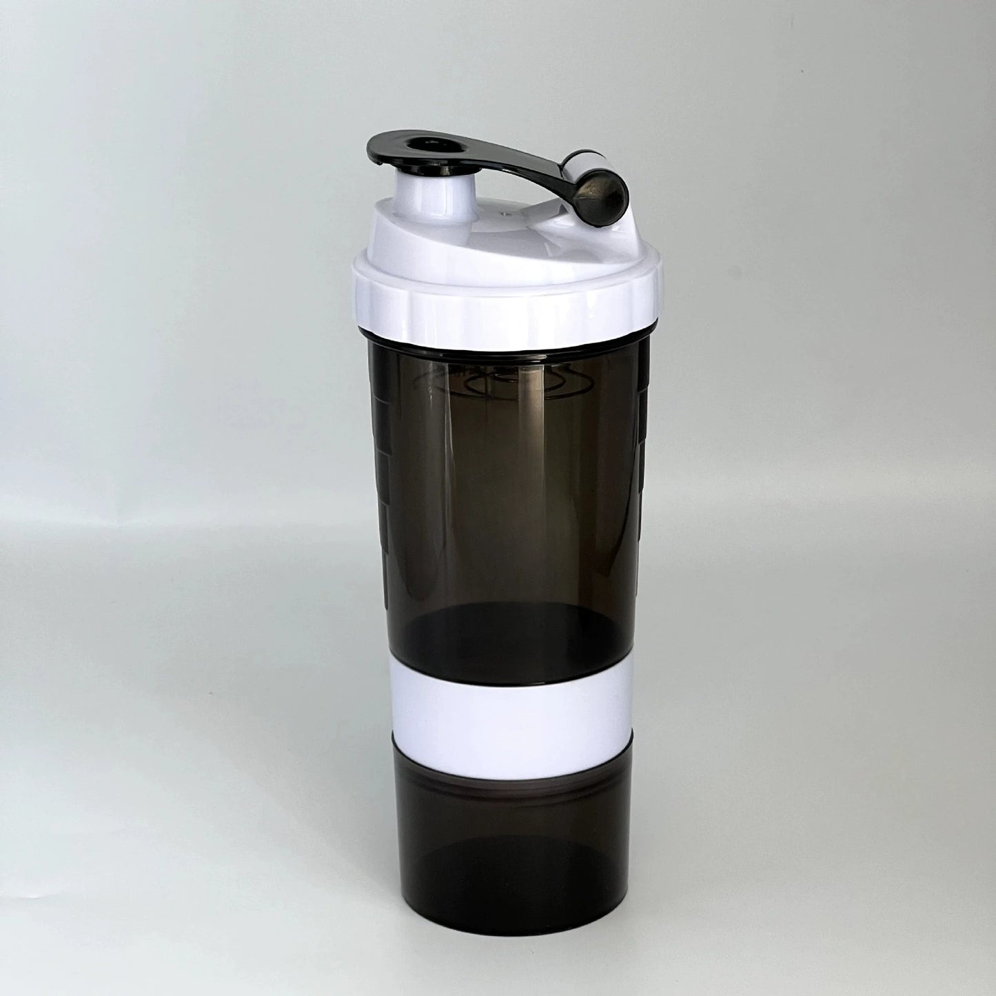 3-Layer 600ml Shaker Bottle – Mix, Store, & Sip with Zero Clumps