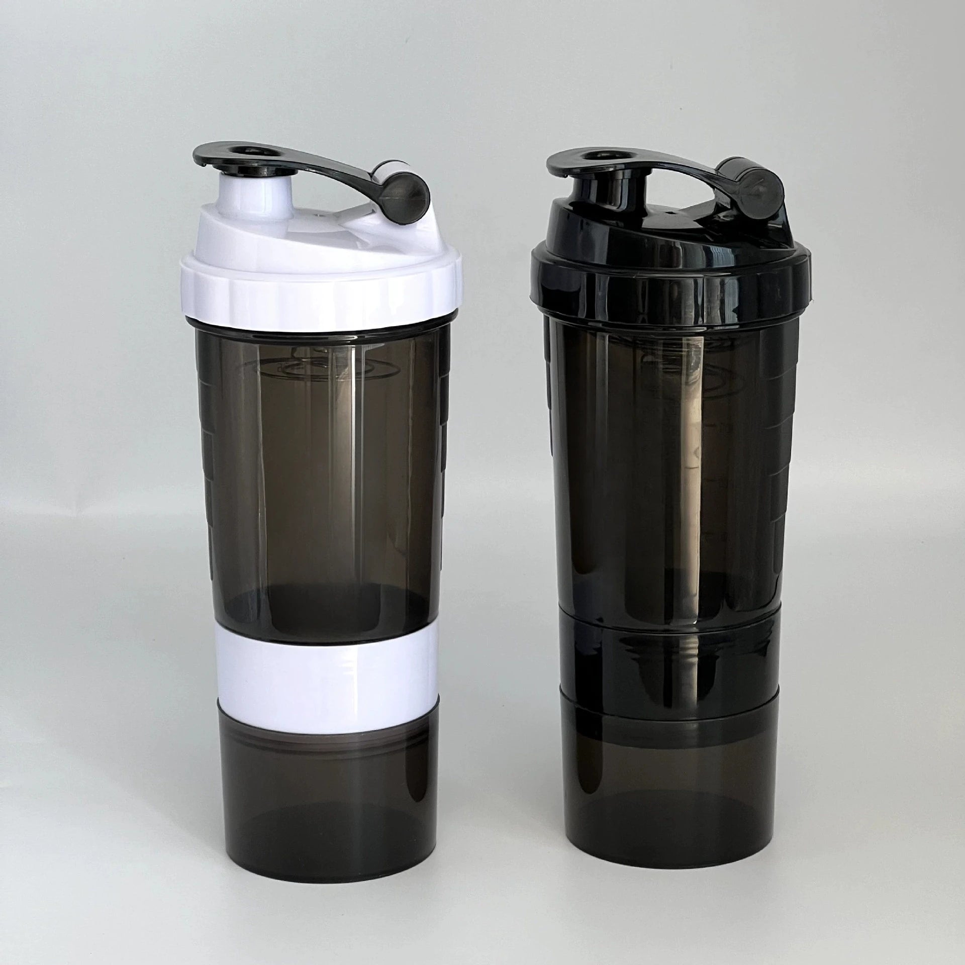 3-Layer 600ml Shaker Bottle – Mix, Store, & Sip with Zero Clumps
