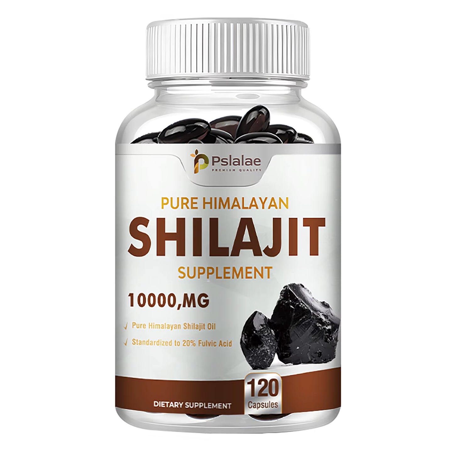 Shilajit Extract Capsules – 10:1 Concentrate for Energy, Focus, Immunity & Detox (120 Count)