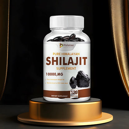 Shilajit Extract Capsules – 10:1 Concentrate for Energy, Focus, Immunity & Detox (120 Count)