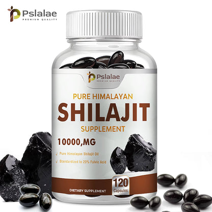 Shilajit Extract Capsules – 10:1 Concentrate for Energy, Focus, Immunity & Detox (120 Count)