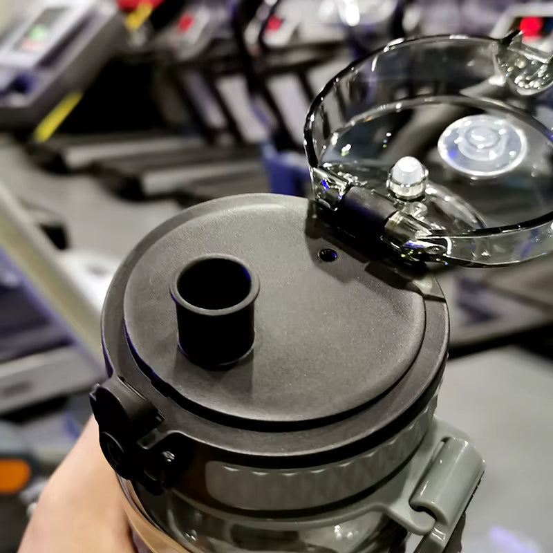 CrystalCore Hydration Flask – Prismatic Sports Bottle with Infuser & One-Hand Flip Lid