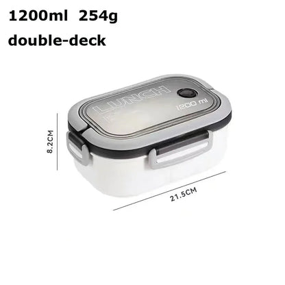 FuelPortion – 1000ml Leakproof Bento Box with Built-In Cutlery