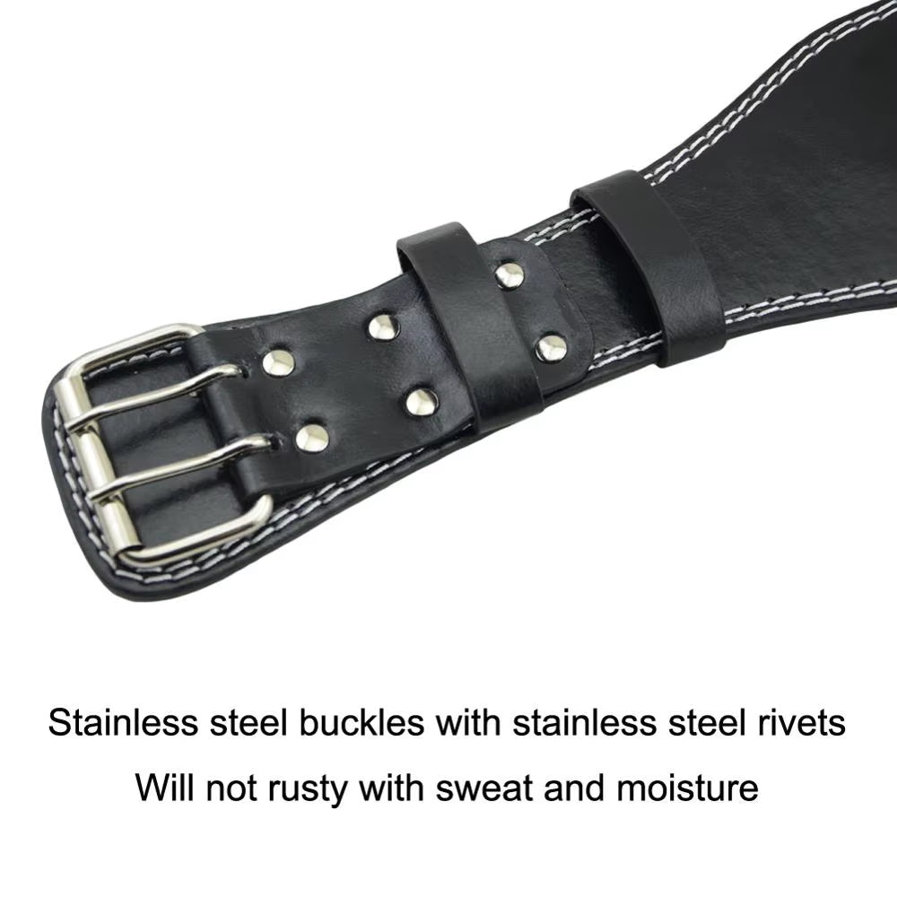 PU Leather Weightlifting Belt – Heavy-Duty Support for Squats, Deadlifts & Bodybuilding