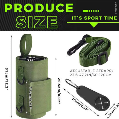 Magnetic Gym Bag – Anti-Slip Water Bottle Holder with Adjustable Strap & Towel Buckle