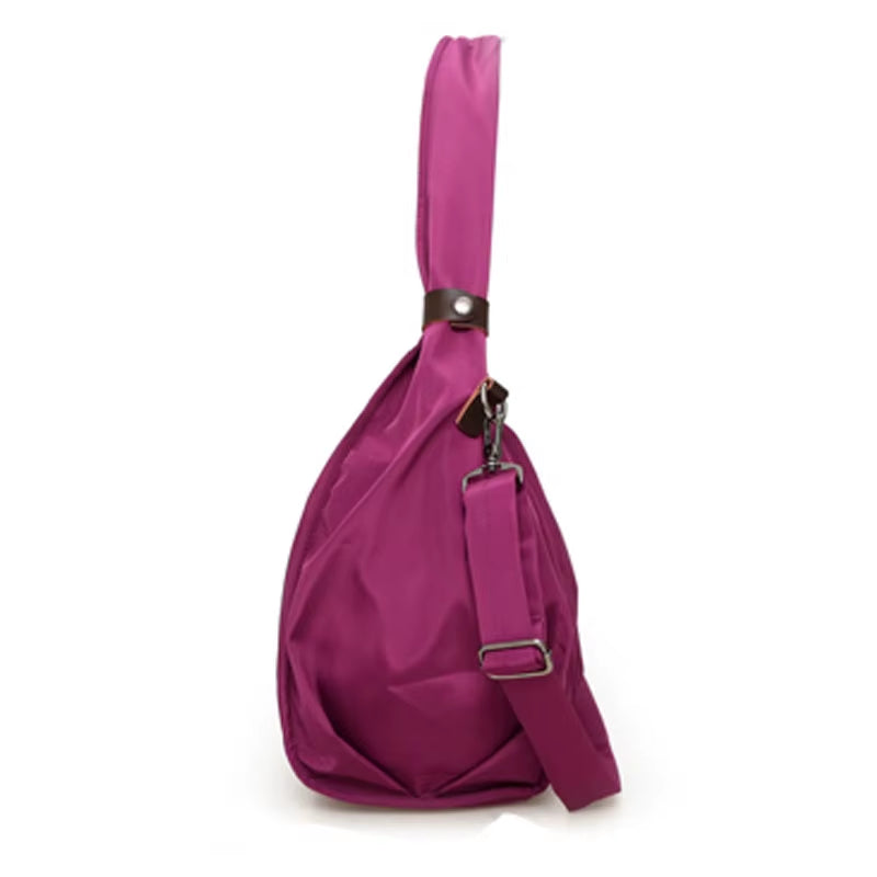 Waterproof Nylon Women’s Gym & Travel Bag – Multi-Use Shoulder, Crossbody, & Handheld