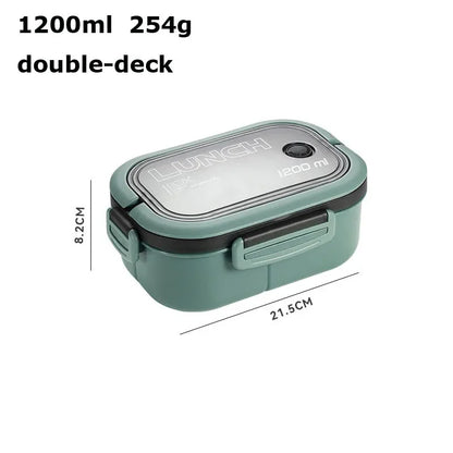 FuelPortion – 1000ml Leakproof Bento Box with Built-In Cutlery