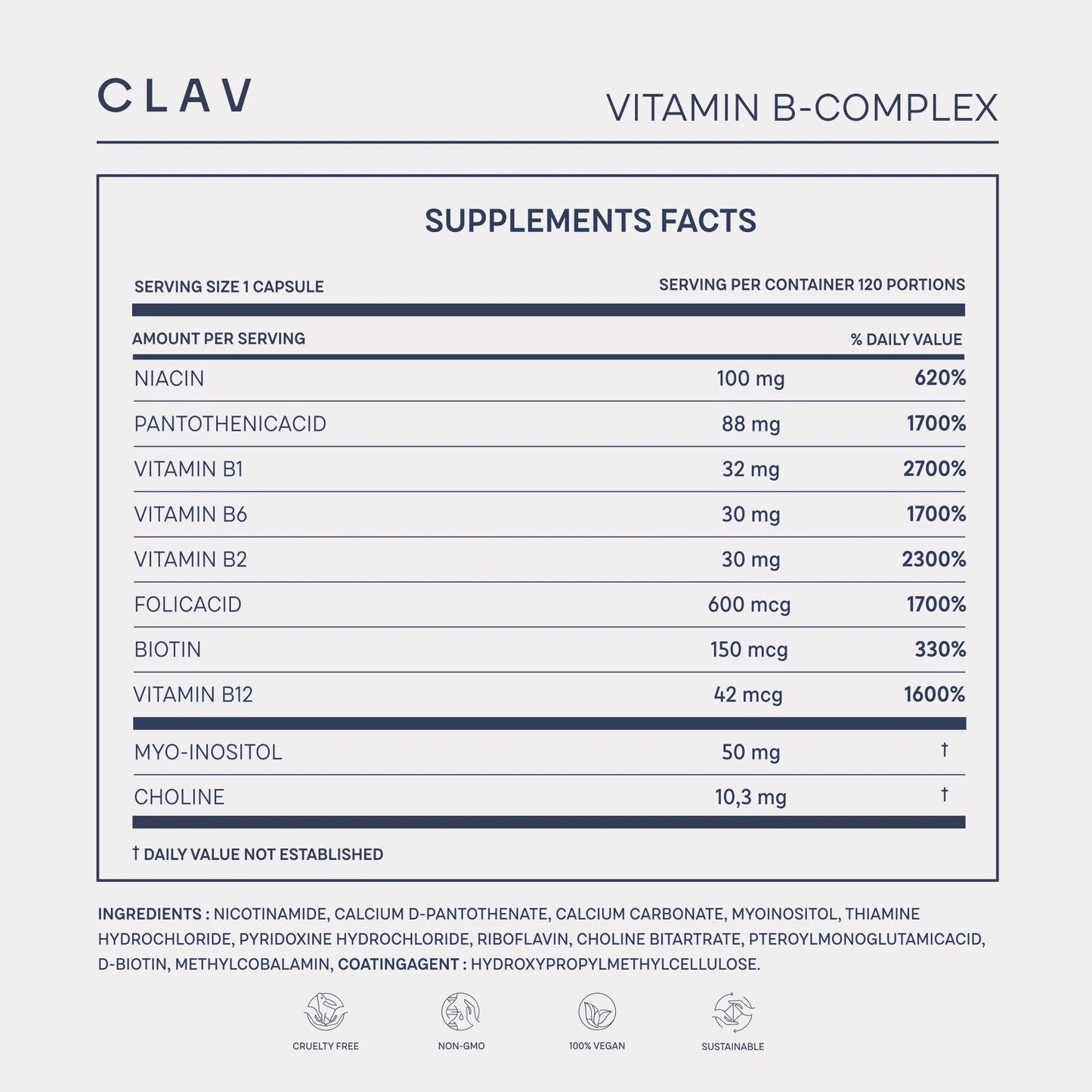 Super B Complex Vitamins – Bioactive B12 + Choline & Inositol for Energy, Immunity & Focus