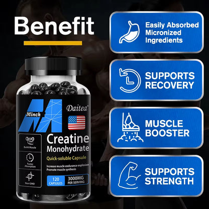 PowerStack™ Creatine – Lift Heavier, Train Harder, Recover Faster | 120 Capsules