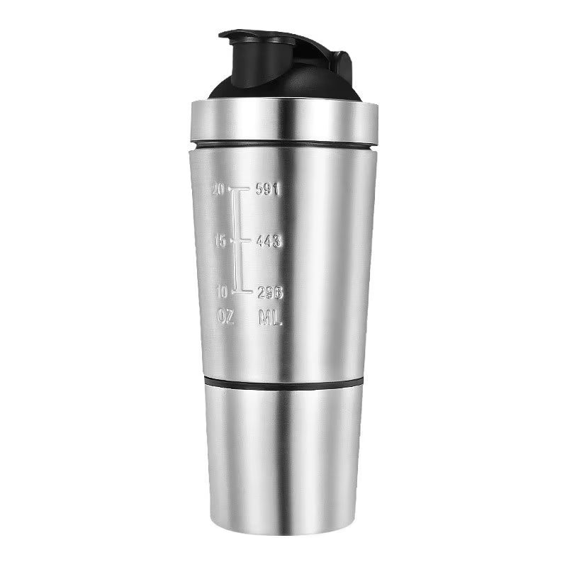 SteelCore™ 20oz Stainless Steel Protein Shaker – Leakproof, Durable, and Odor-Free