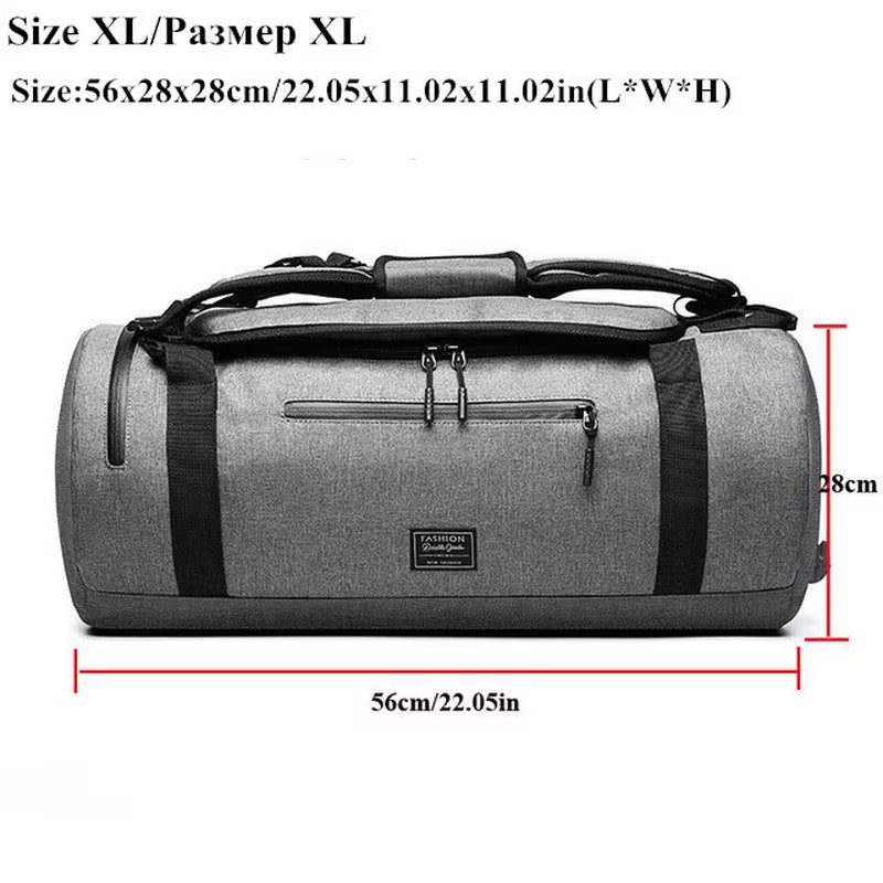 XC Multifunction Gym Bag – Travel-Ready Sport Duffle with Shoe Compartment & Wet/Dry Separation