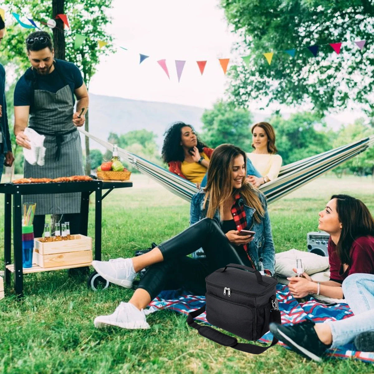 CoreFuel Pro – Leakproof Insulated Gym Meal Bag with Multi-Compartment Organizer