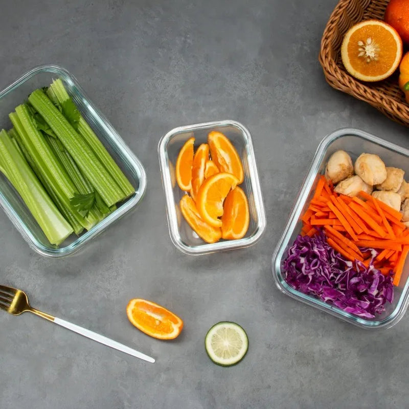 CoreGlass 12 – Premium Leakproof Glass Meal Prep Container Set (12-Pack)