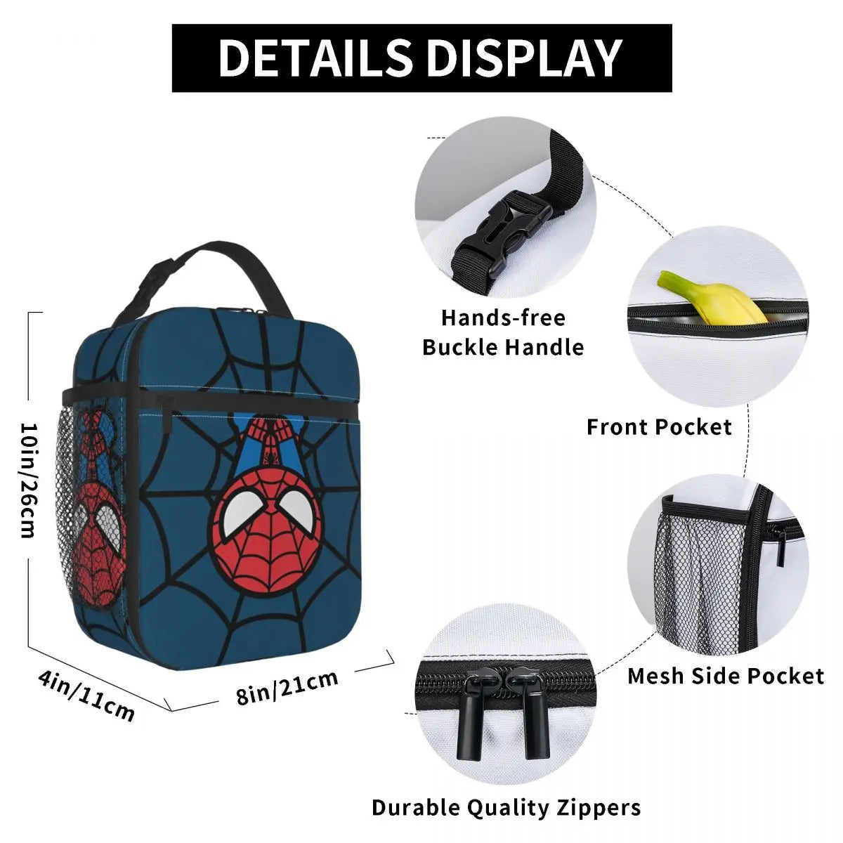 Spider Man Flex – Compact Insulated Lunch Bag for Gym, Work & Travel