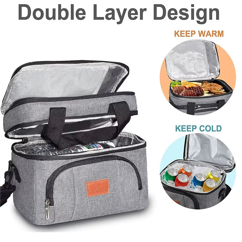 CoreFuel Carry – Dual-Layer Insulated Meal Prep Tote for Gym, Work & Travel