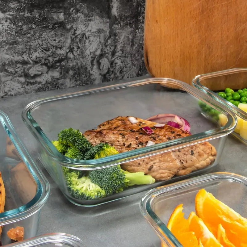 CoreGlass 12 – Premium Leakproof Glass Meal Prep Container Set (12-Pack)