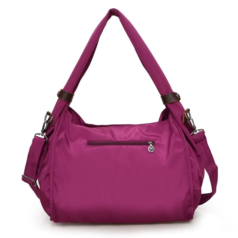 Waterproof Nylon Women’s Gym & Travel Bag – Multi-Use Shoulder, Crossbody, & Handheld