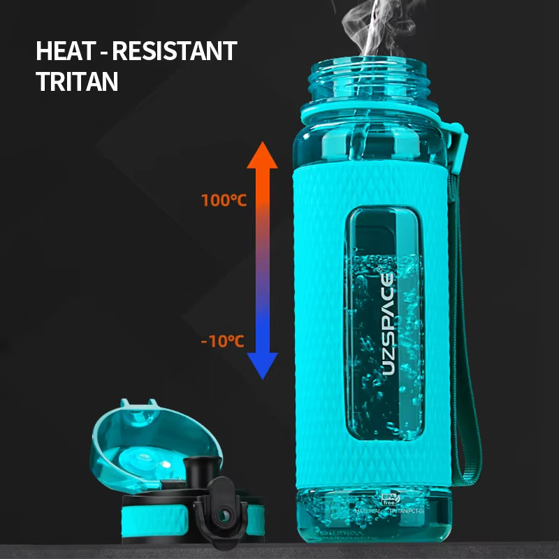 CrystalCore Hydration Flask – Prismatic Sports Bottle with Infuser & One-Hand Flip Lid