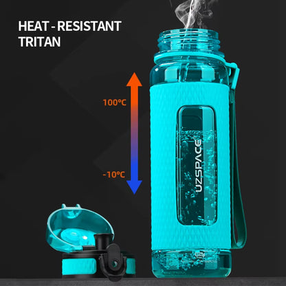 CrystalCore Hydration Flask – Prismatic Sports Bottle with Infuser & One-Hand Flip Lid