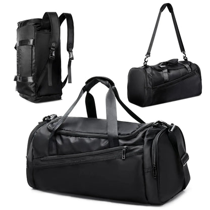 40L Foldable Gym Bag – Lightweight Travel Duffel with Shoe Compartment
